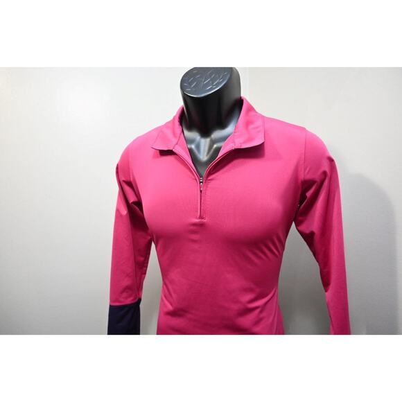 Nike Golf 1/4 Zip Dri Fit Tour Performance Pink Athletic Jacket Womens Medium - Picture 3 of 10
